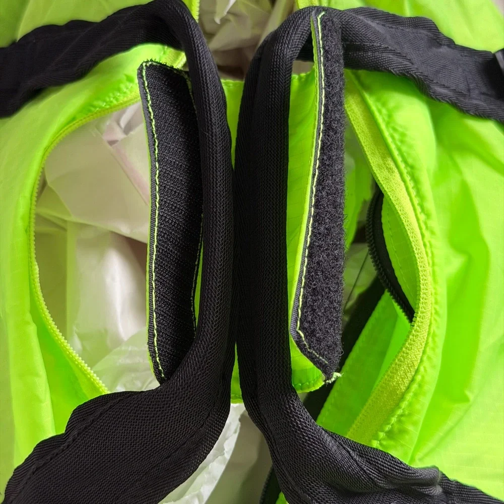 RLX Ralph Lauren Neon Green and Black Sport Packable Duffel Lightweight Bag